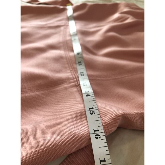 Ann Taylor Women Petal Pink Silk Sleeveless Dress Size 8 Tie Waist Wedding Guest - Picture 7 of 8